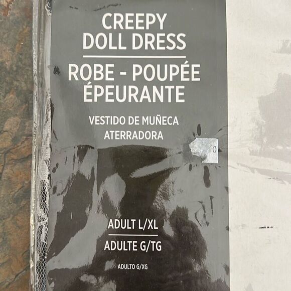 Creepy Doll Dress Gothic Halloween Costume L/XL - Picture 2 of 6